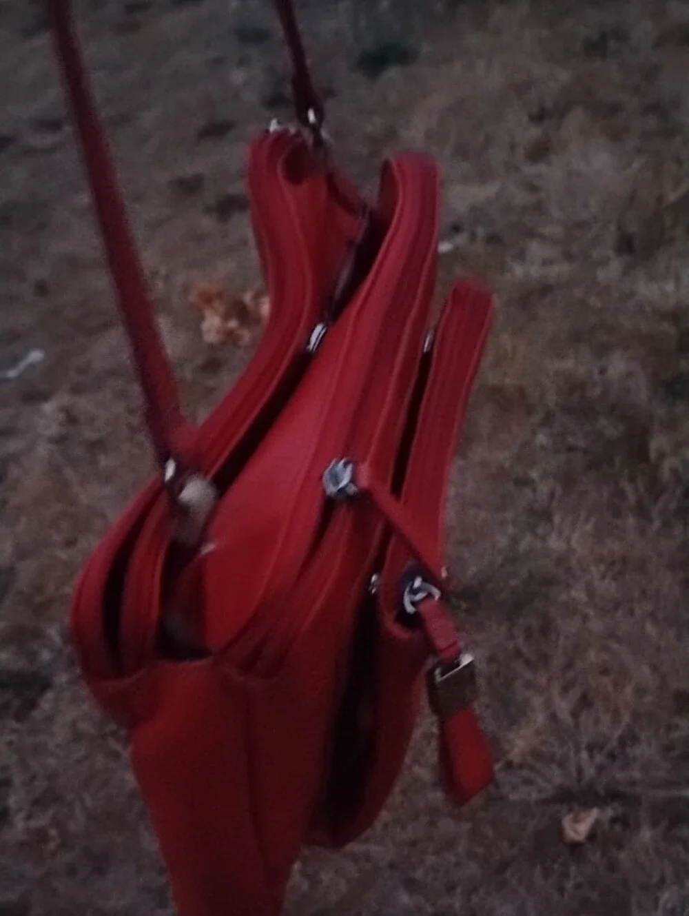 Tignanello Red Crossbody Bag